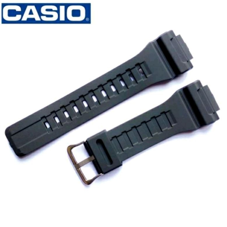 STRAP TALI JAM CASIO AQ-S810 AQ-S810W AQS810 AQ S810 W HITAM FREE PEN.