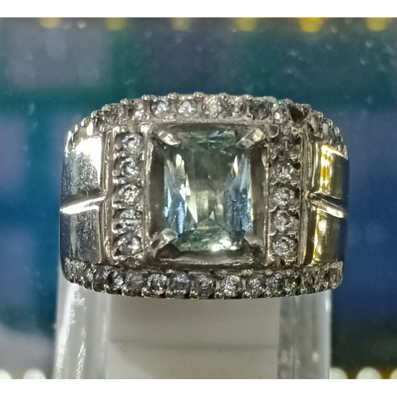 BATU NATURAL GREEN SAPPHIRE | SAFIR 1.62 CT NO HEAT