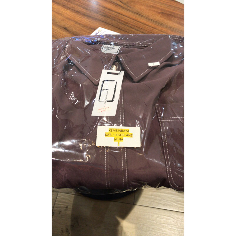 EGGPLANT KEMEJABAYA DEF KAT 1 MINA SIZE S BOOKED
