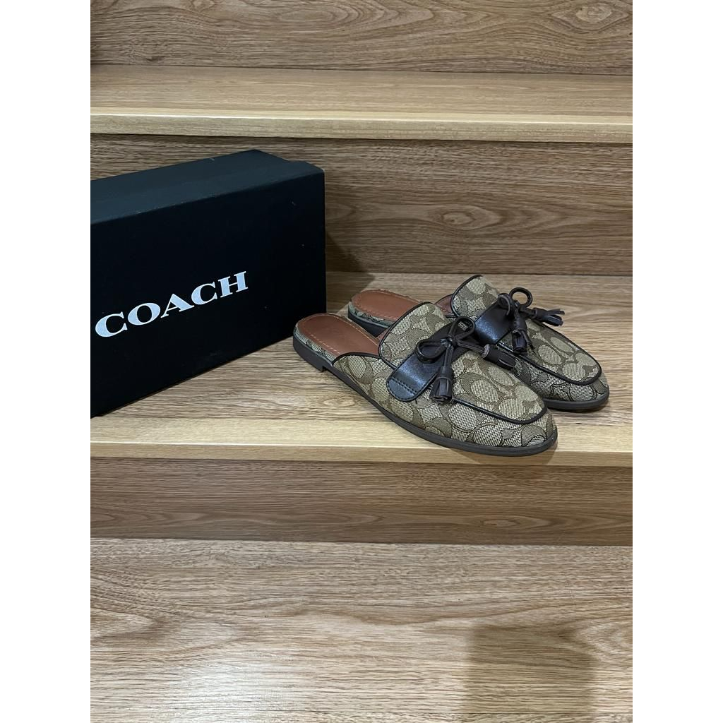 Sepatu Wanita Authentic Shoes Loafers Coach Branded Preloved Original