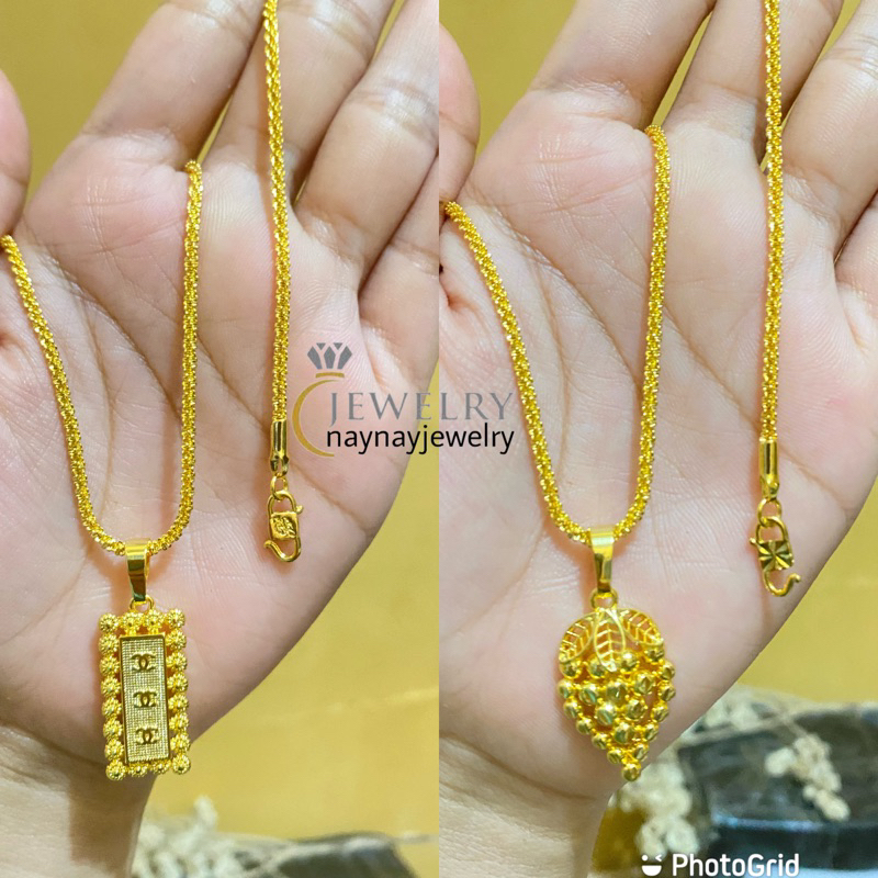 Kalung 3 Suku lapis emas 24k