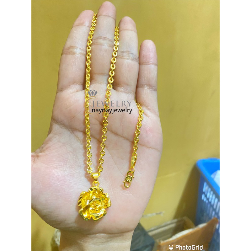 Kalung borju 3 suku mawar 45cm