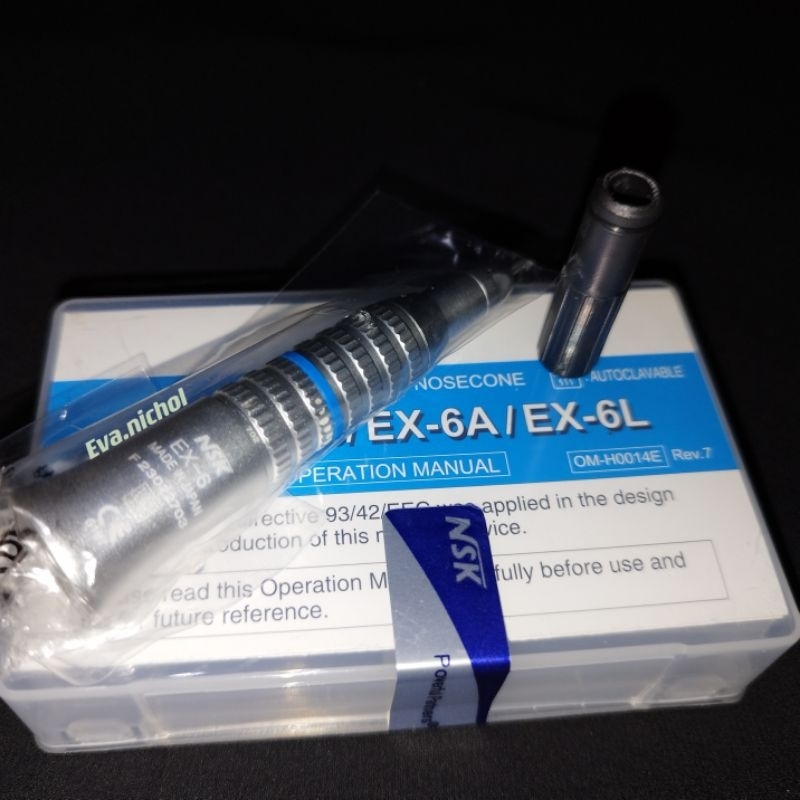 Dental Straight Handpiece E-type Lurus Nosecone Kecepatan Rendah NSK