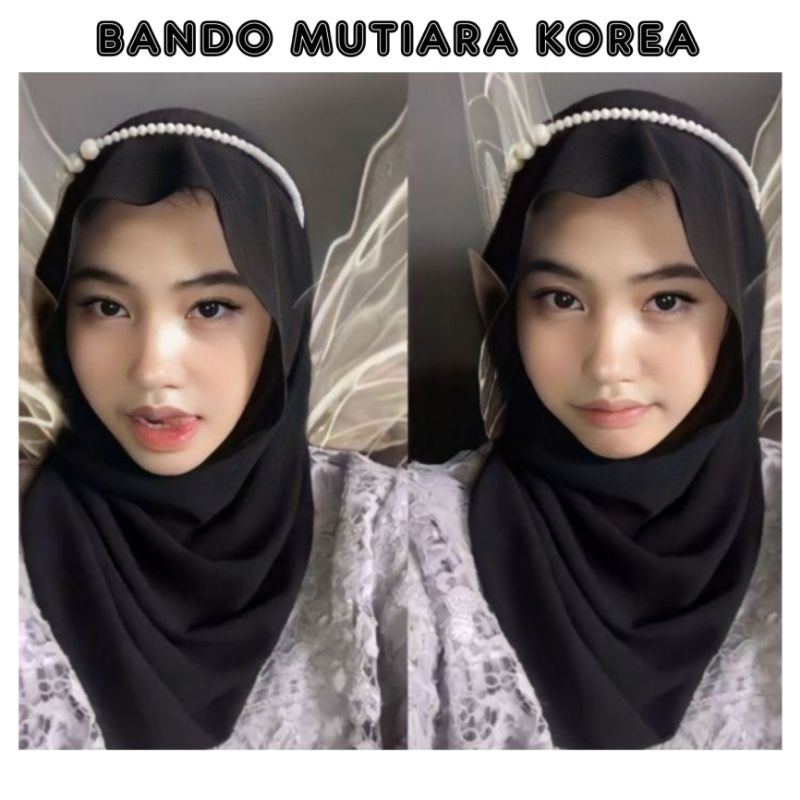 BANDO MUTIARA JILBAB || BANDO MUTIARA KOREA SUPER CUTE || PEARL HEADBAND