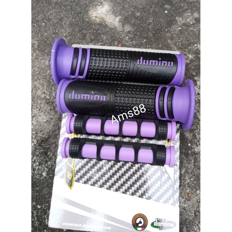 Sepaket Handgrip Domino Black Pink + Karet Handle Rem Sarung Gas Motor + Sarung Handle Rem Motor Universal Variasi Motor