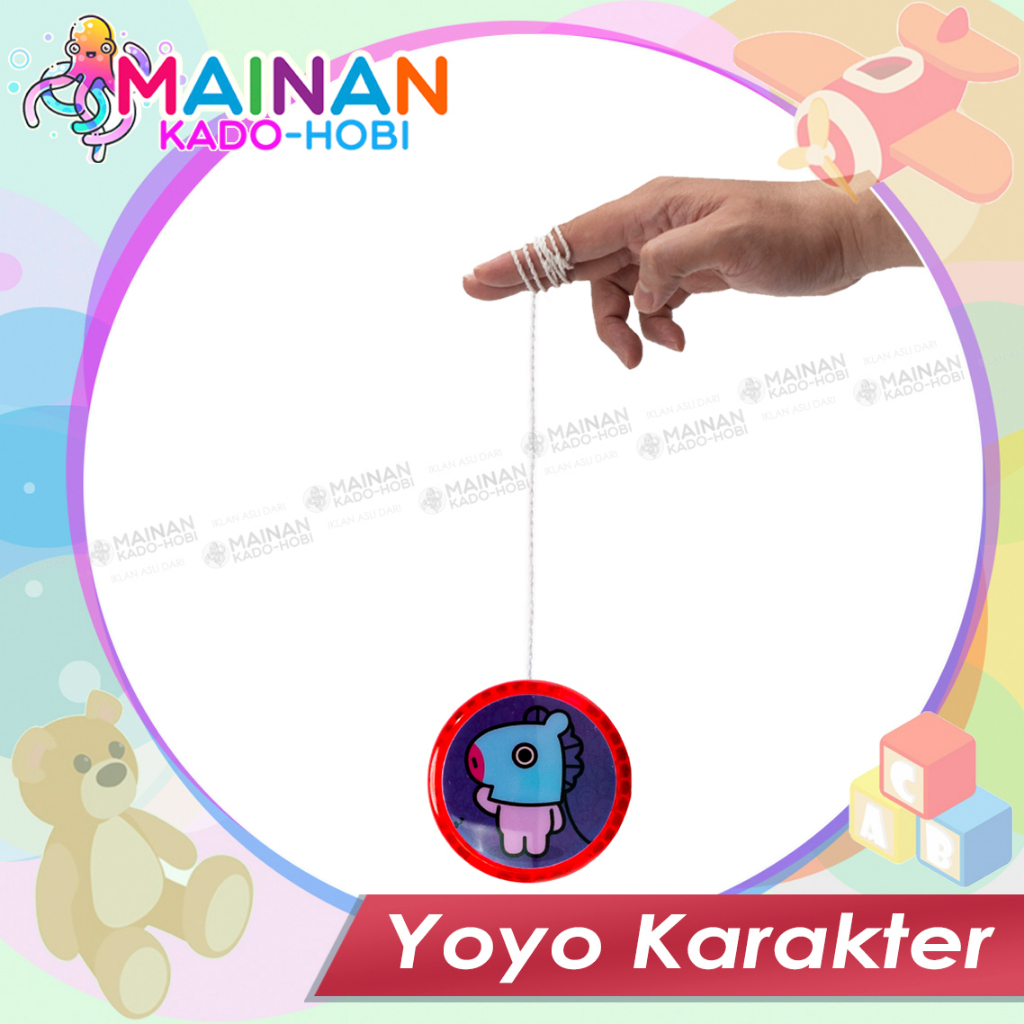 MAINAN ANAK VIRAL YOYO LAMPU LED KARAKTER BTS