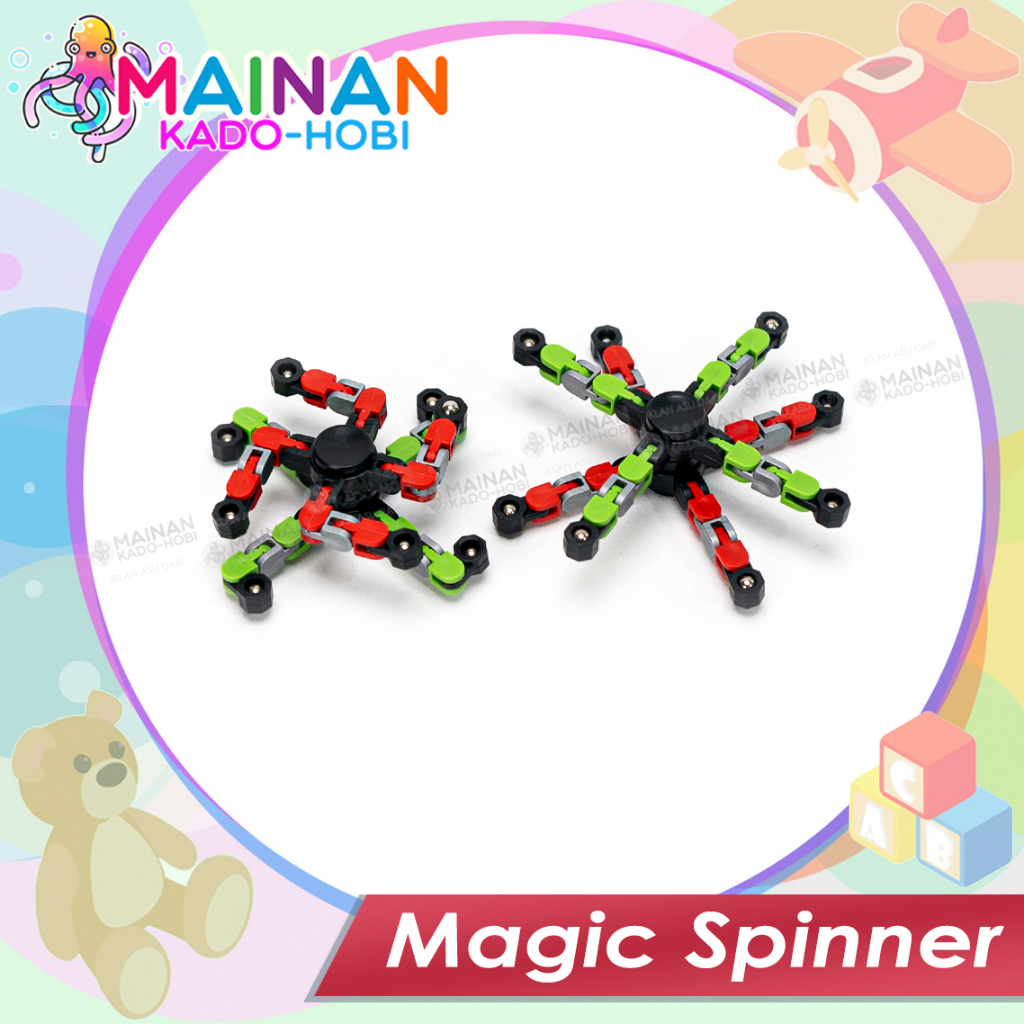 MAINAN ANAK EDUKASI PUTAR GANGSING SPINNER FIDGET ROBOT