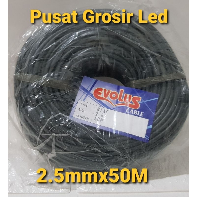 Kabel Nyaf 2,5mm Panjang 50 meter - Kabel tunggal serabut