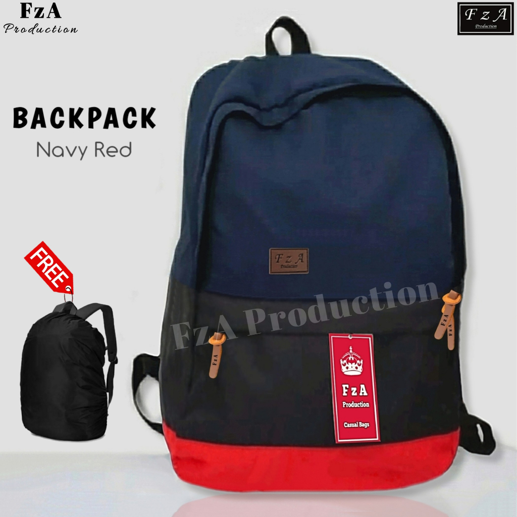 FzA Official - Tas Ransel Distro Original Casual pria Wanita / Tas Ransel Laptop / Backpack Sekolah Kuliah Distro Original Tas Punggung Laptop - NYRRC