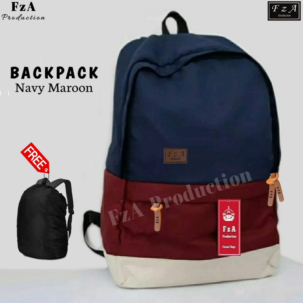 FzA Official - Tas Ransel Distro Original Casual pria Wanita / Tas Ransel Laptop / Backpack Sekolah Kuliah Distro Original Tas Punggung Laptop - NMRC