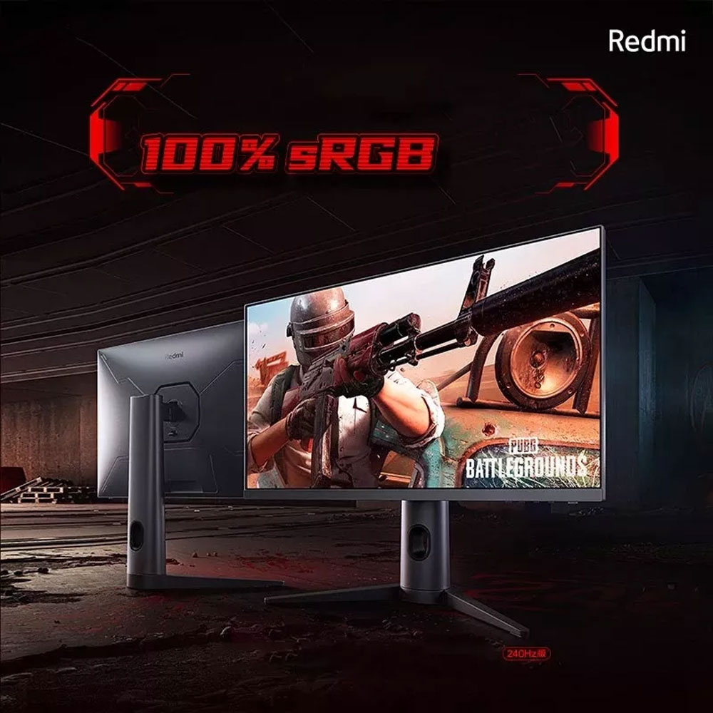 Redmi Gaming Monitor 23.8 Inch 240Hz 1080p IPS AMD FreeSync 1ms GTG - RMGMNT238HF - Black