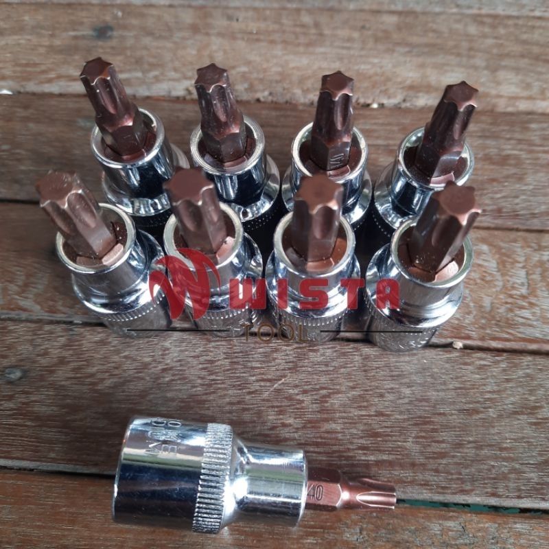 KUNCI SOK BINTANG KALIPER HONDA 1/2 T40 DAN YAMAHA T50 SHOCKET WRENCH