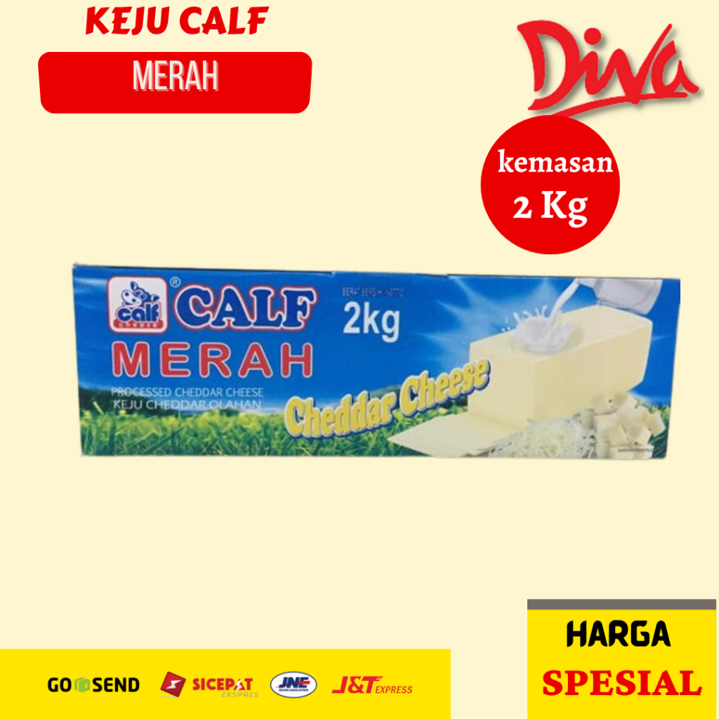 

Keju Calf Merah 2kg | Keju Cheddar