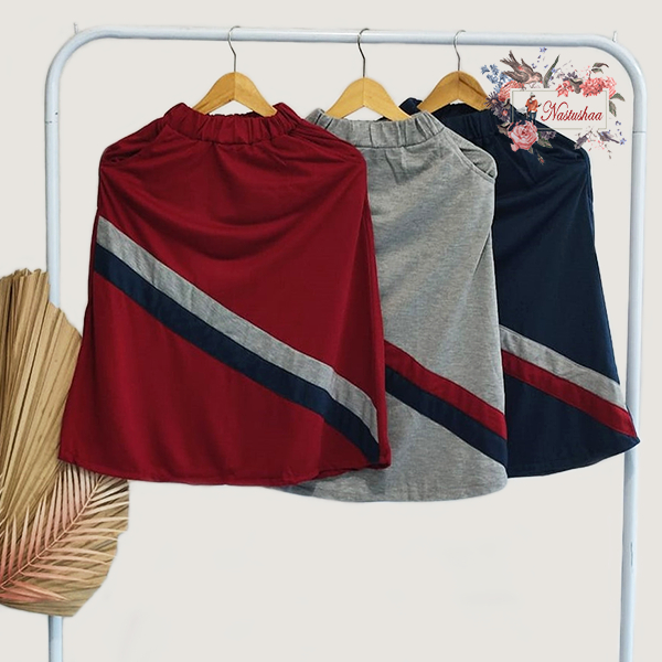 Setelan Anak Perempuan Bahan Babyterry Oneset Kids Atasan + Rok Panjang Kombinasi Warna Motif Karakter Sablon Untuk Anak Usia 7-10 Tahun