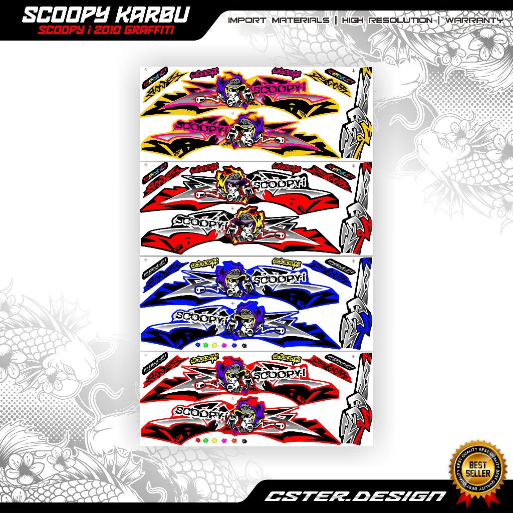 STRIPING SCOOPY KARBU scoopy i 2010 graffiti