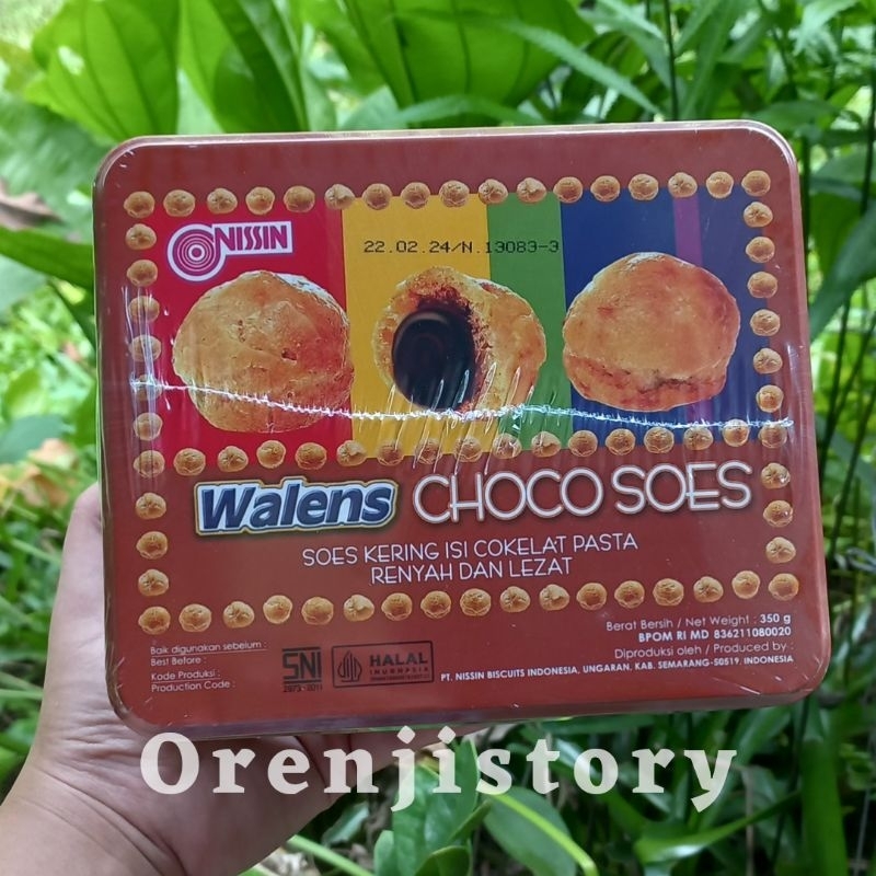 

Nissin walens soes 350 gr kaleng cheese, coklat dan blueberry kue parcel lebaran