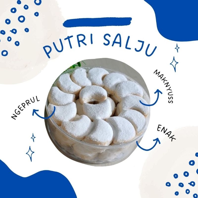 

kue kering putri salju kue gula putih