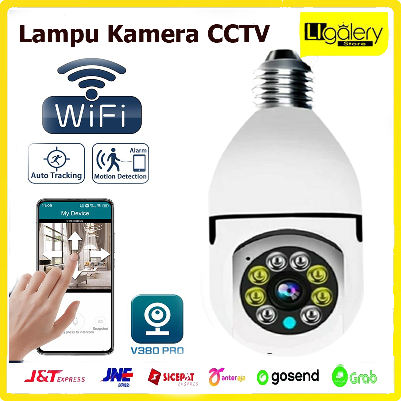 Lampu Kamera CCTV Wifi Lampu CCTV 360 Derajat CCTV IP CAM Smart Camera IP Camera Wireless
