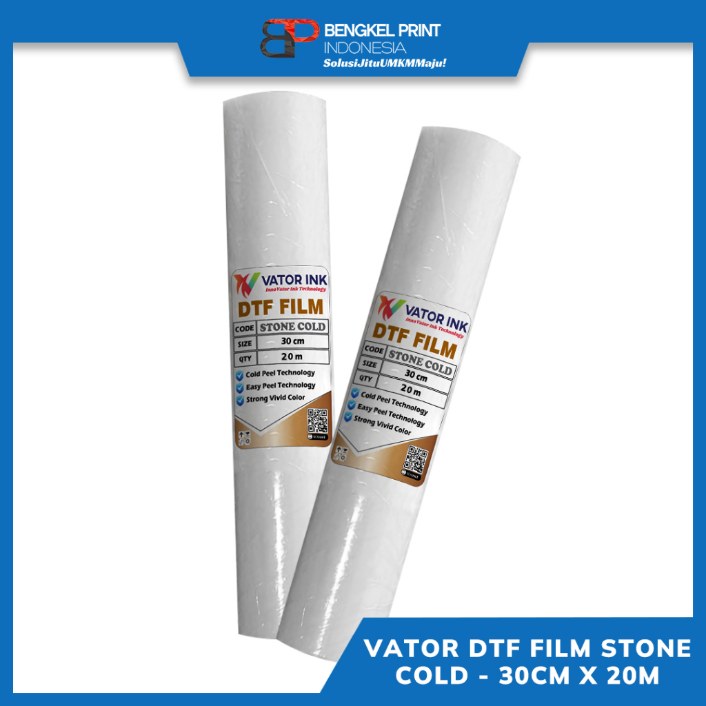 PET FILM DTF VATOR STONE COLD 30CM x 20M | METERAN | EASY PEEL | PET FILM DTF VATOR