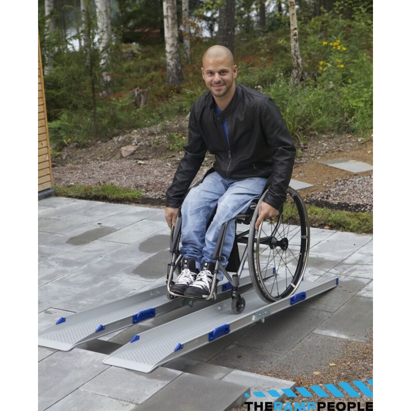FEAL 1.1m Portable Folding Loading Ramps Ramp kursi roda