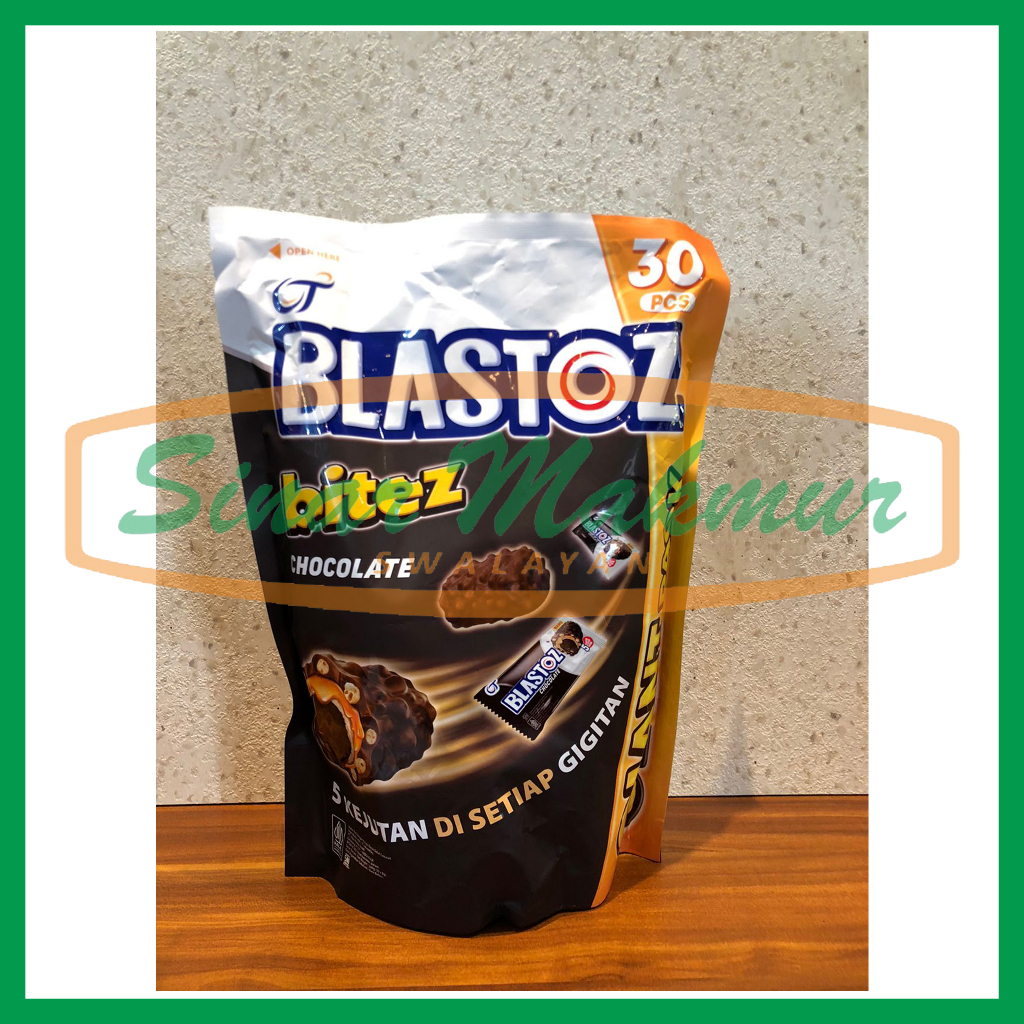 Blastos Bites Chocolate 240g Isi 30pcs