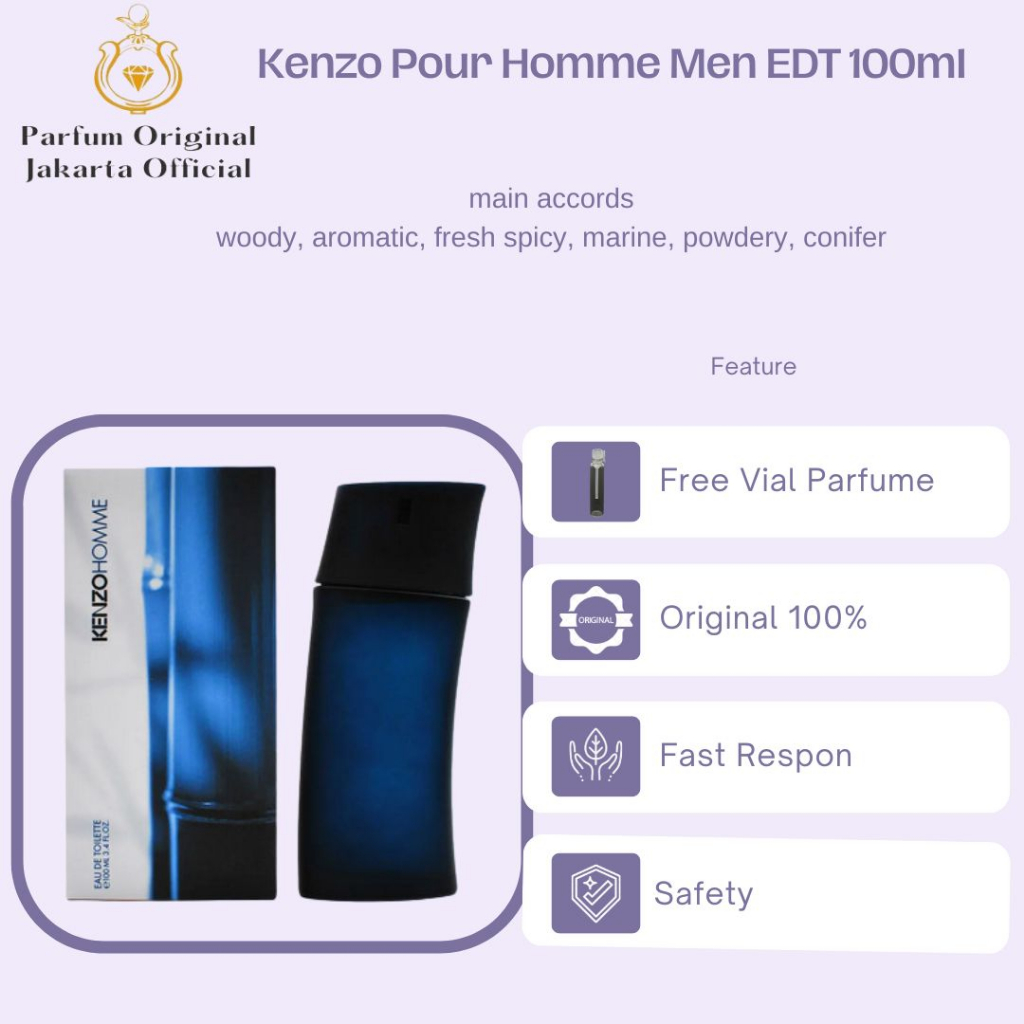 Parfum Parfume Perfume Asli Perawatan Kecantikan Original Import Branded Pria Laki Laki Cowok Kenzo 