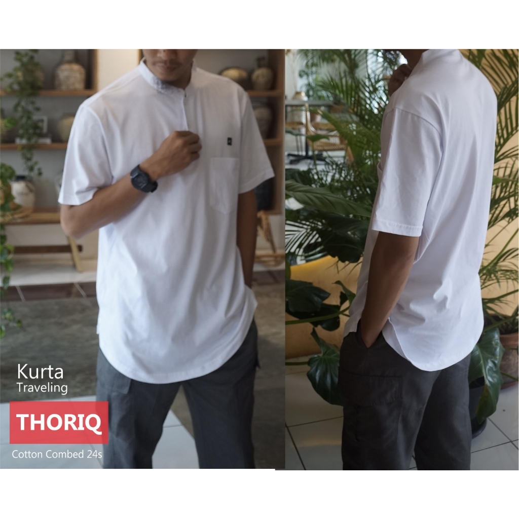 Kurta Thoriq Traveling Bahan Katun Combed 24s By Zain