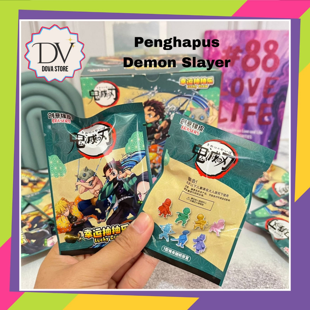 

PENGHAPUS KARET MYSTERY BAG KARAKTER DEMON SLAYER PENGHAPUS LUCU