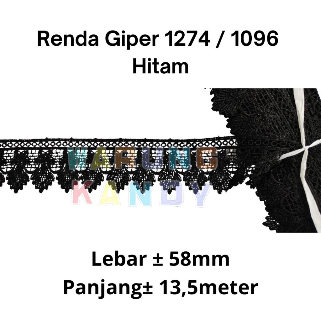 Renda Giper 1274 / 1096 58mm Hitam