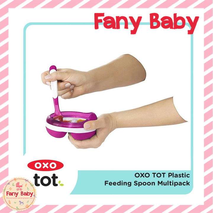 OXO TOT PLASTIC FEEDING SPOON MULTIPACK