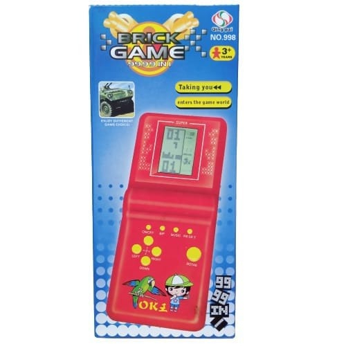 MAINAN ANAK BRICK GAME TETRIS 9999 GAMEWATCH GAMEBOT BALOK JADUL WARNA RANDOM