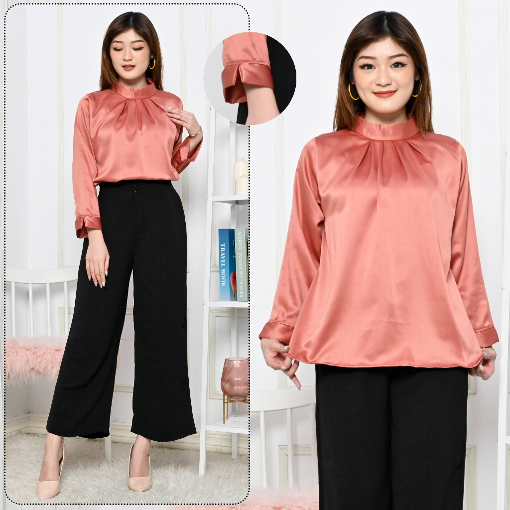 Hanolshop Blus Wanita Aaderaa - Kemeja Wanita Terbaru