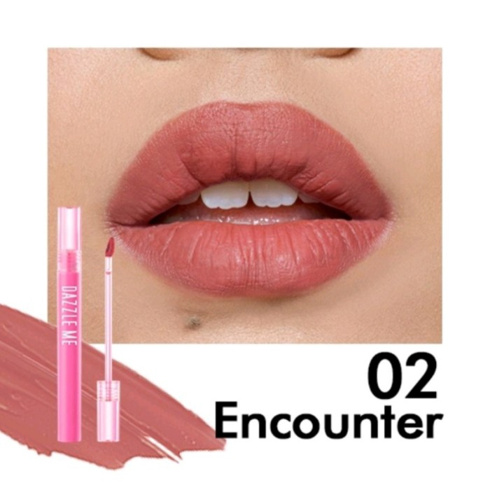 DAZZLE ME MISTY MATTE LIP CREAM SILKY KISS LIP MATTE NON STICKY 12 JAM