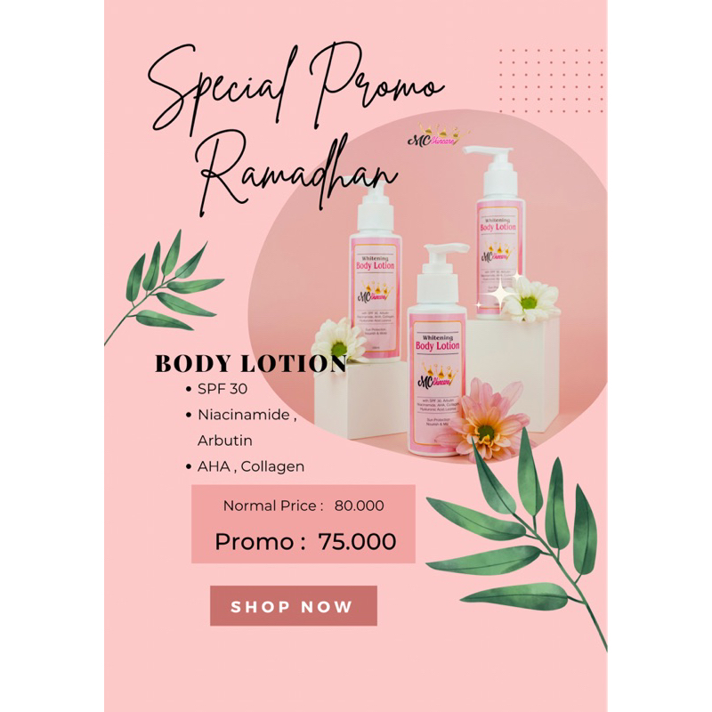 Whitening Body Lotion MC Skincare BPOM 100ml