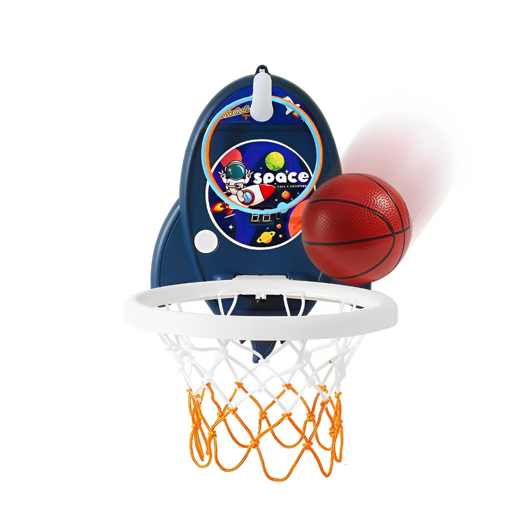 Basket Ball Gantung Tema Astronaut | Mainan Olahraga Bola Basket Anak Laki Laki | Hadiah Ulang Tahun Anak Cowok