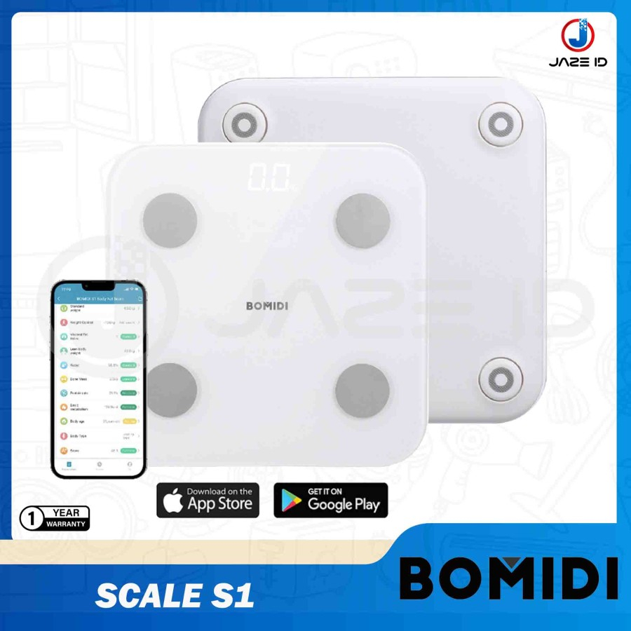 Bomidi Smart Scale Body Fat S1 Timbangan Badan Digital Pintar