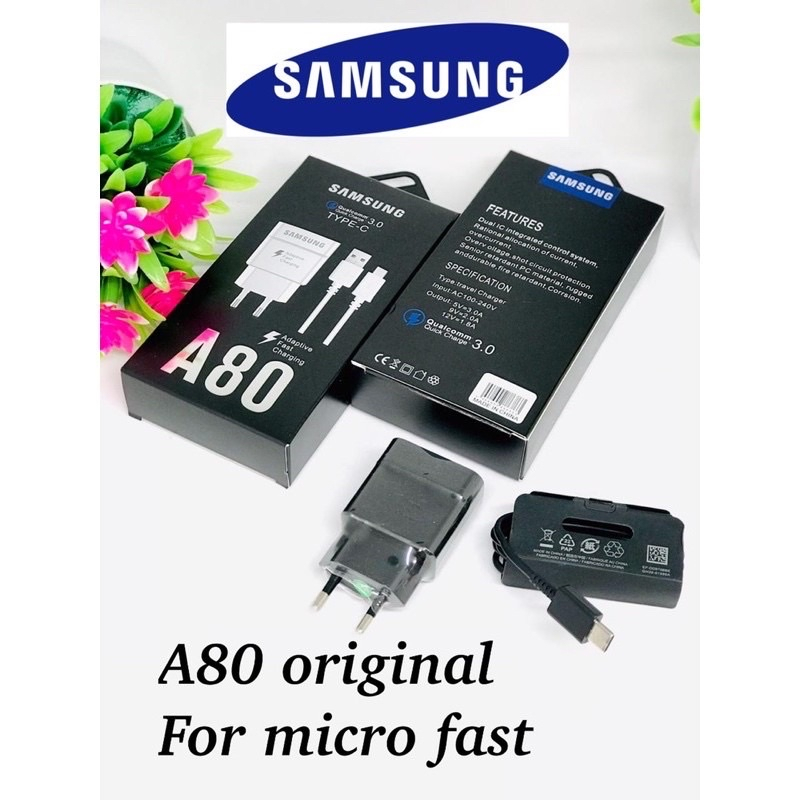 PROMO CHARGER SAM A80 FAST CHARGING MICRO / TYPE C BY SMOLL