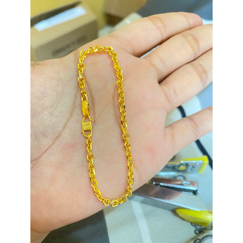 Gelang medan dewasa warna 24k