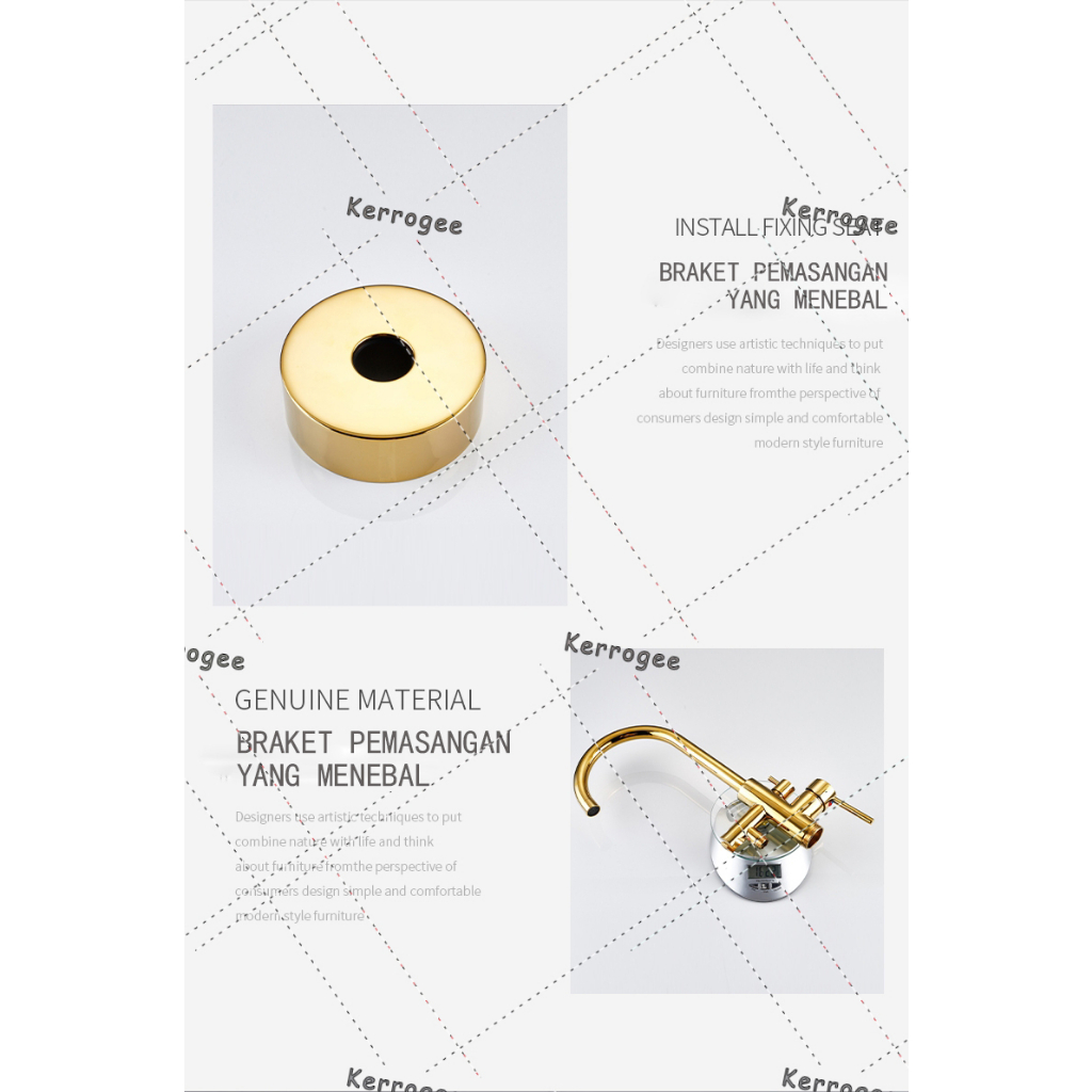 Kerrogee Kuningan Lantai Berdiri Bathtub Faucet Keran lantai bathtub Shower Kamar Mandi Set Shower  Bathtub Shower Faucet Pull Out Switch Bathtub Shower Keran Mixer LZ