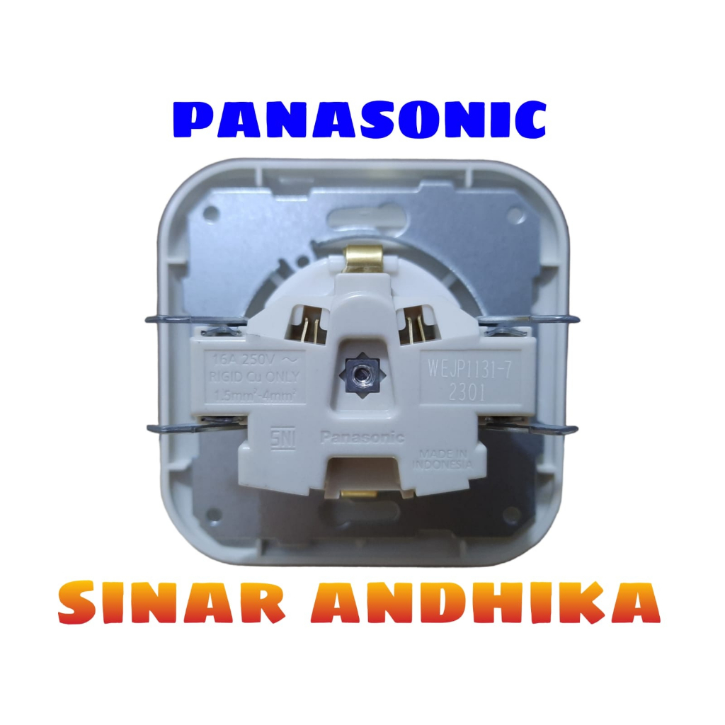 STOP KONTAK SINGLE NON CP PUTIH PANASONIC WEJP 1131-7