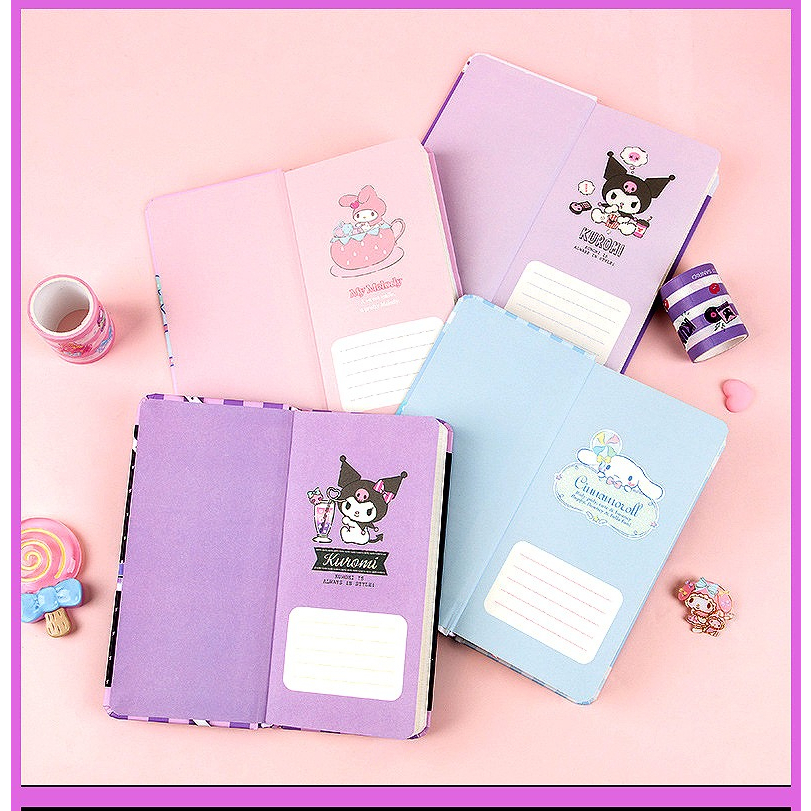 NOTEBOOK DIARY HANDBOOK KT SANRIO WEEKLY PLANER CINAMORROL MELODY KUROMI SQUARE GRID INNER PAGE FOR SCRAPBOOK JOURNALING @banyak