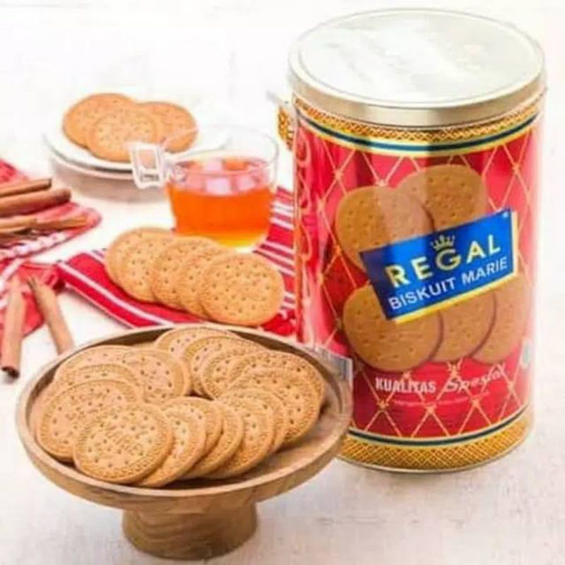 

biskuit Regal Marie kaleng 1000 gr