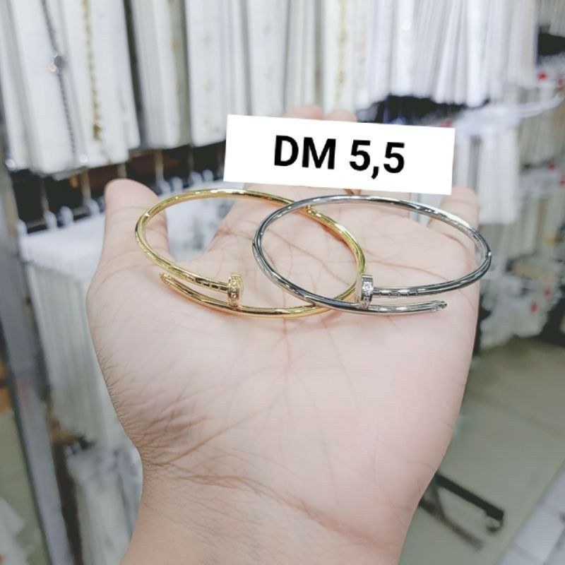 Gelang paku lentur mata titanium premium dm 5,5