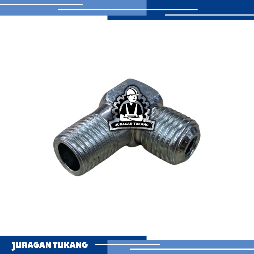 Nepel Elbow Auarita Kompresor Angin Portable Oilless