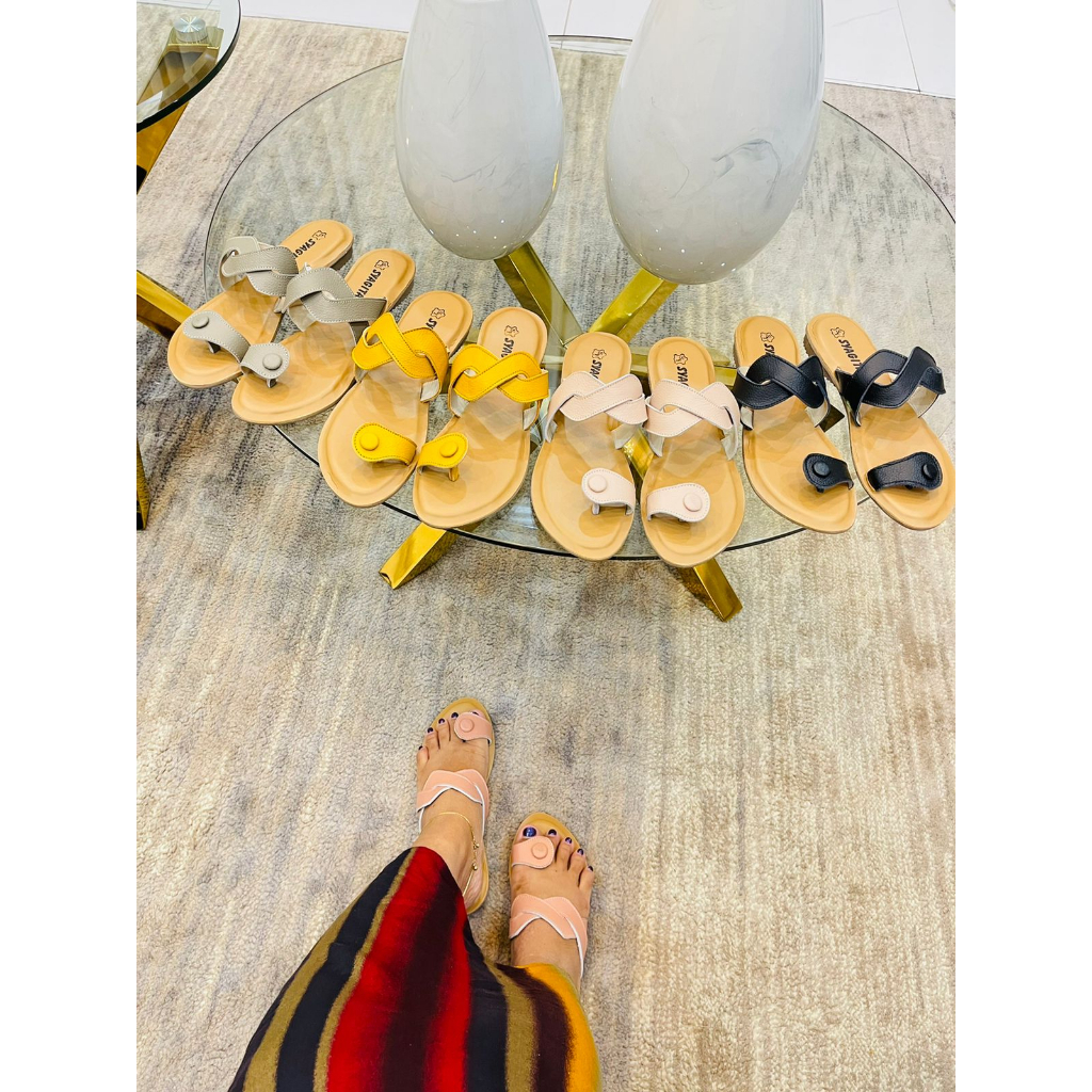 SANDAL KULIT WANITA MODEL PALANG UNTUNJEMPOL KANCING - TOKO SYAGITA KULIT ASLI GARUT