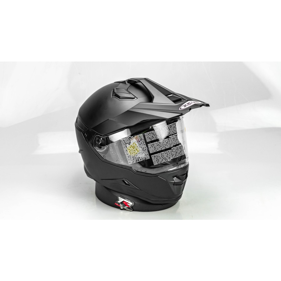 HELM MOTOR Zeus ZS 913 MATTBLACK HELM ADVENTURE SUPERMO