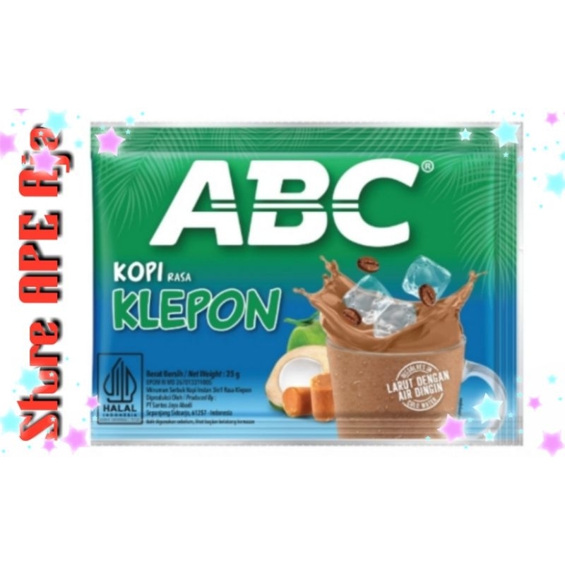 

KOPI ABC RASA KLEPON [ 25gr X 10 Sachet ]