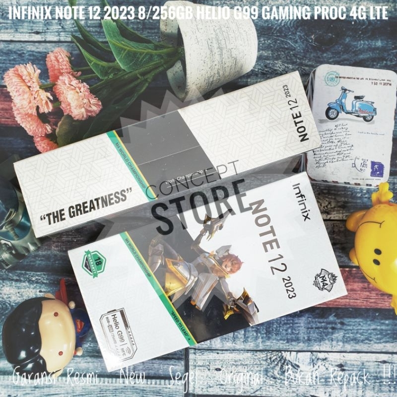 Infinix Note 12 2023 8/256 GB Helio G99 Proc Gaming 4G LTE.. Garansi Resmi.. New.. Segel