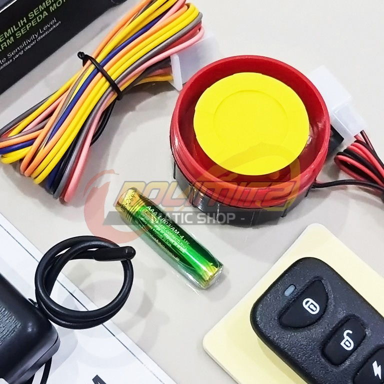 Alarm Motor Luminos A2 Securicle 9Nine Fitur Getar Remote Universal