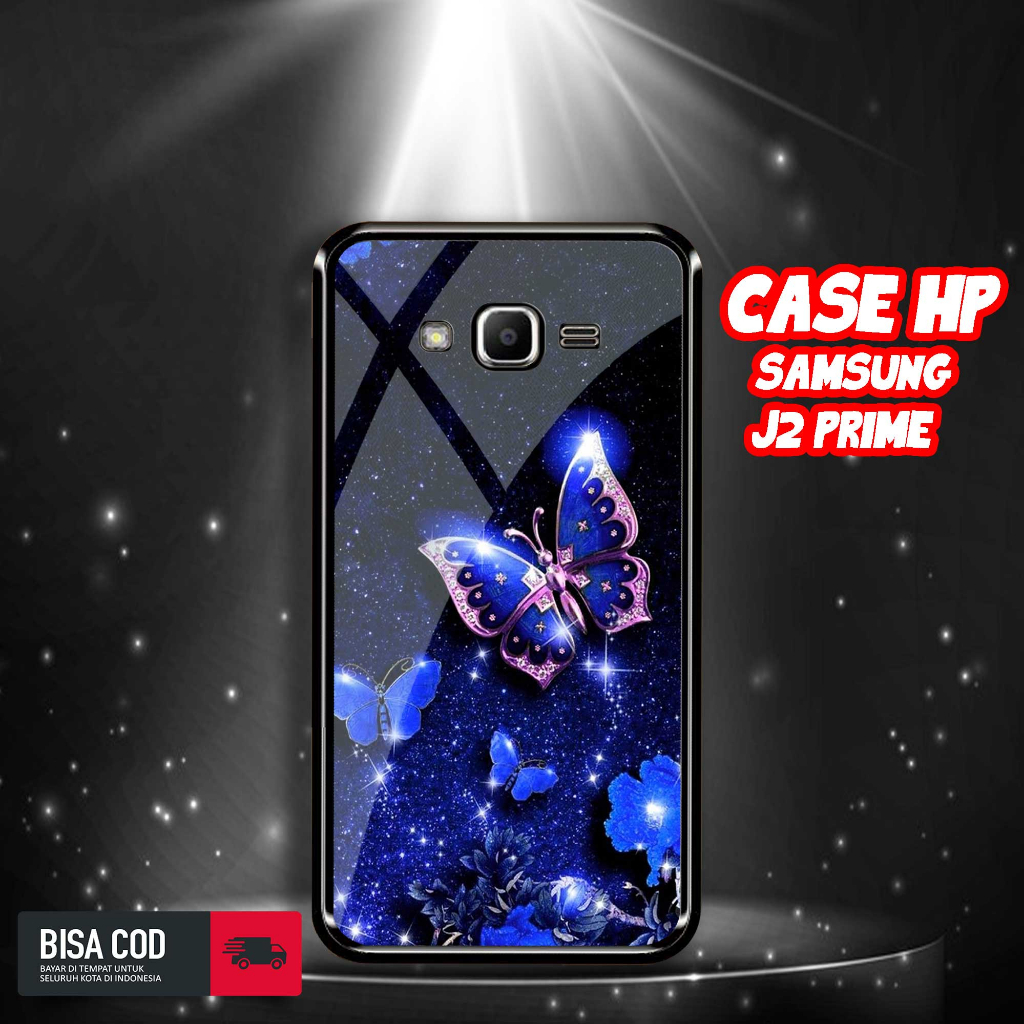 Case Samsung J2 Prime Motif [BUTTERFLY] Casing Samsung J2 Prime TERBARU Hardcase Glossy Kilau 2D Cas
